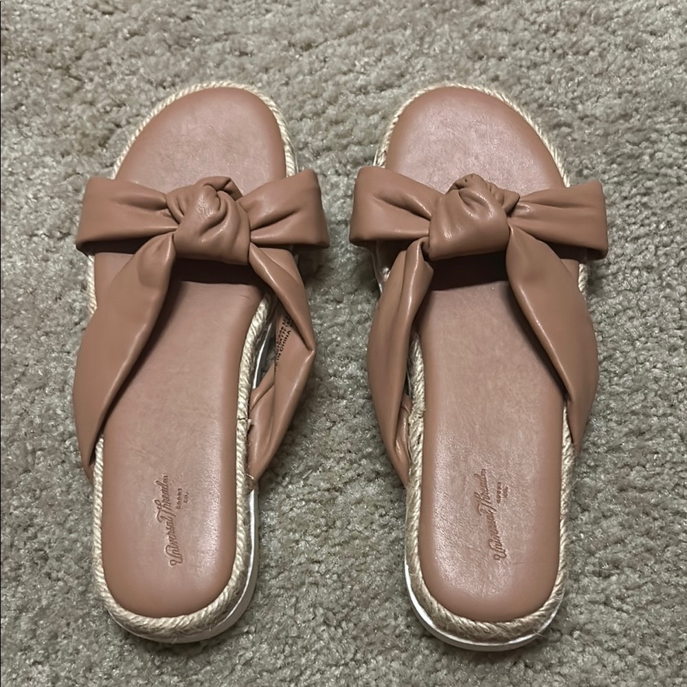 Target Women's Tan Knotted Slide Sandals